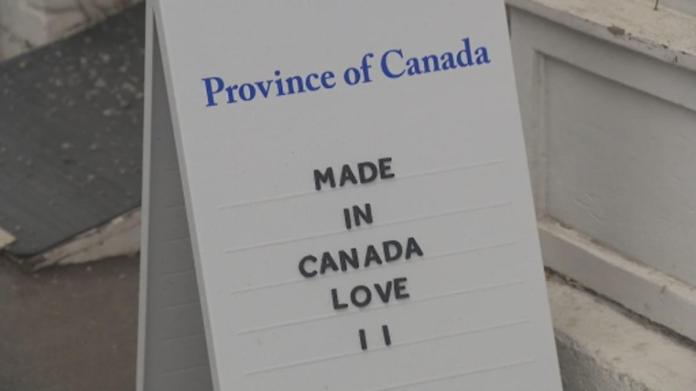 UNITED STATE Tariffs readied to strike Tuesday, Buy-Canadian activity stays solid UNITED STATE Tariffs readied to strike Tuesday, Buy-Canadian activity stays solid