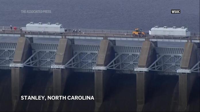 North Carolina dam launches floodwater after Hurricane Helene North Carolina dam launches floodwater after Hurricane Helene