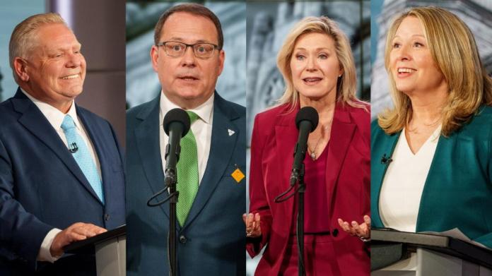 The Ontario leaders' ' discussion in 3 mins The Ontario leaders' ' discussion in 3 mins
