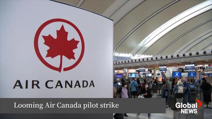Disruptions start as Air Canada pilot'' s strike approaches Disruptions start as Air Canada pilot'' s strike approaches