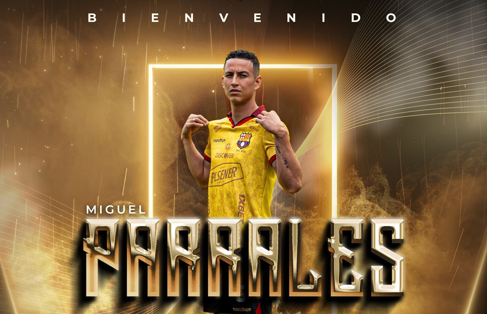 Barcelona SC anuncia el fichaje del manabita Miguel Parrales: “El nuevo artillero amarillo” Barcelona SC anuncia el fichaje del manabita Miguel Parrales: “El nuevo artillero amarillo”