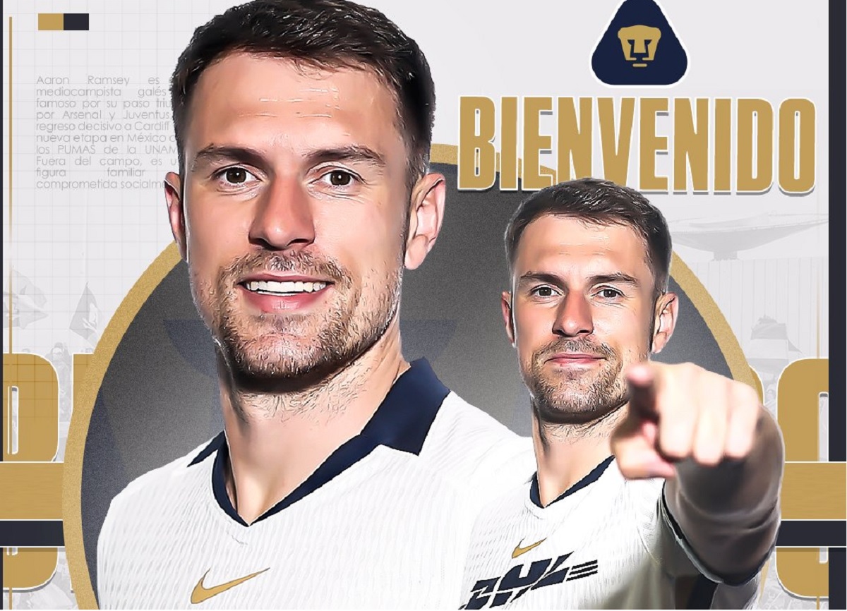 Aaron Ramsey se une a Los Pumas de la UNAM Aaron Ramsey se une a Los Pumas de la UNAM