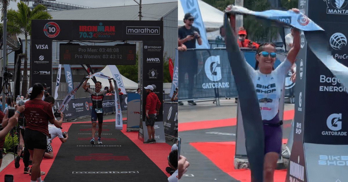 Quentin Barreau y Elizabeth Bravo triunfan en el Ironman 70.3 Quentin Barreau y Elizabeth Bravo triunfan en el Ironman 70.3