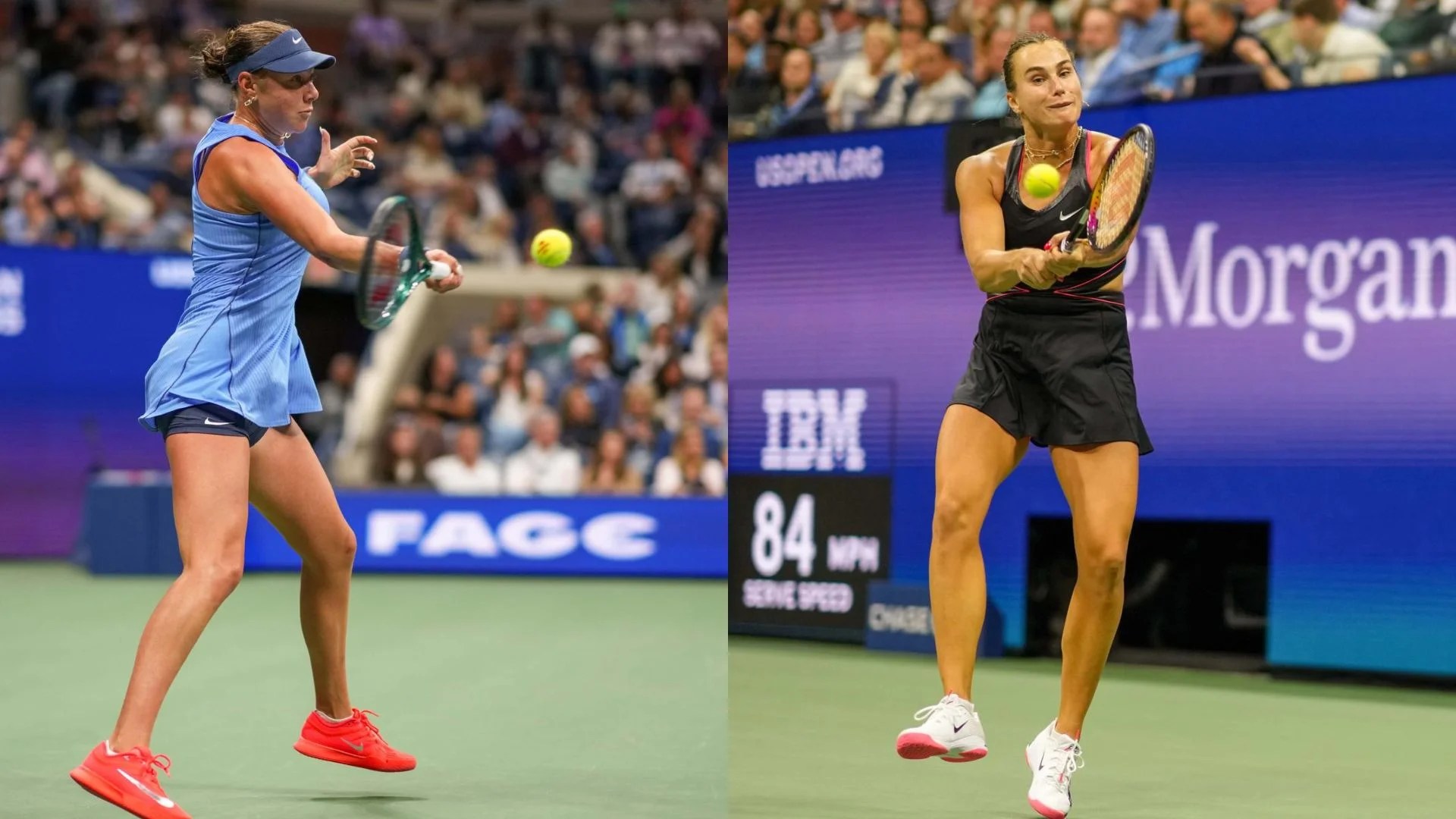 Amanda Anisimova y Aryna Sabalenka a la final del US Open Amanda Anisimova y Aryna Sabalenka a la final del US Open