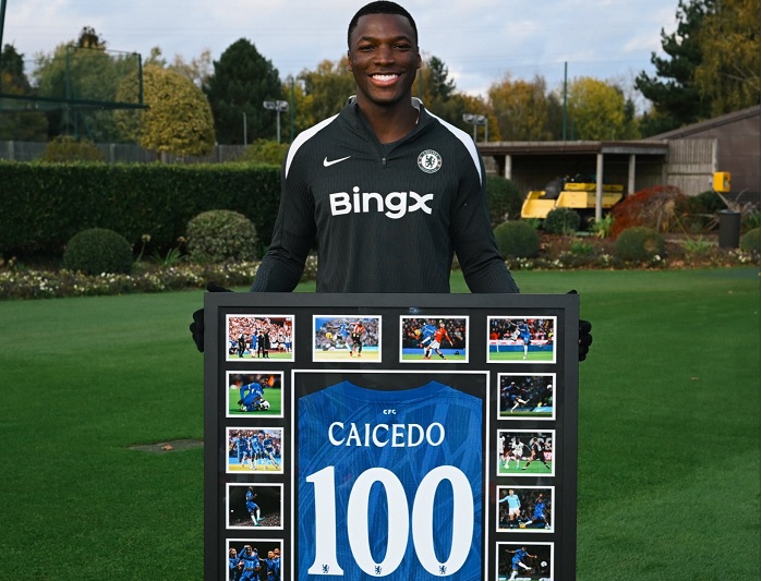Moisés Caicedo alcanza los 100 encuentros con Chelsea Moisés Caicedo alcanza los 100 encuentros con Chelsea