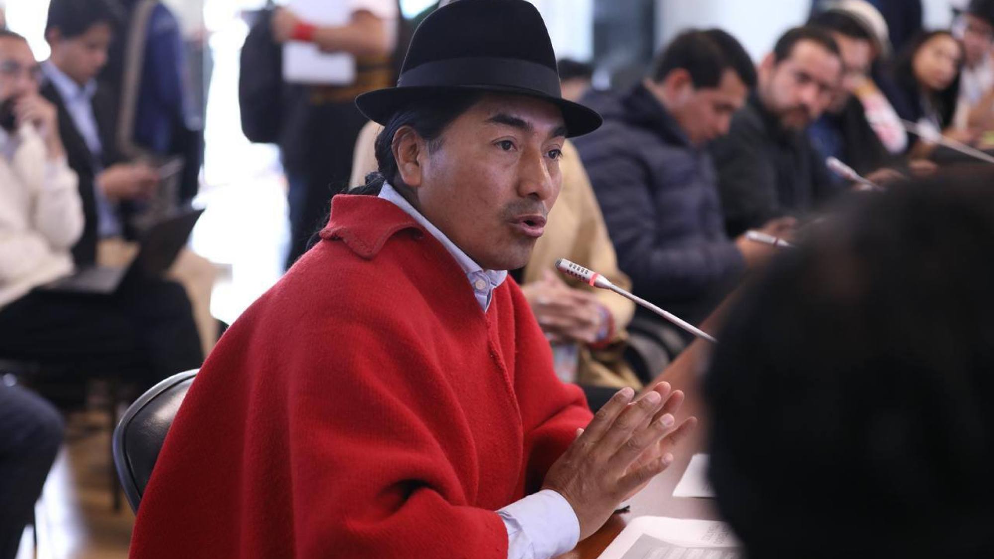 Leonidas Iza rechaza Ley de Minería y Energía de Ecuador Leonidas Iza rechaza Ley de Minería y Energía de Ecuador