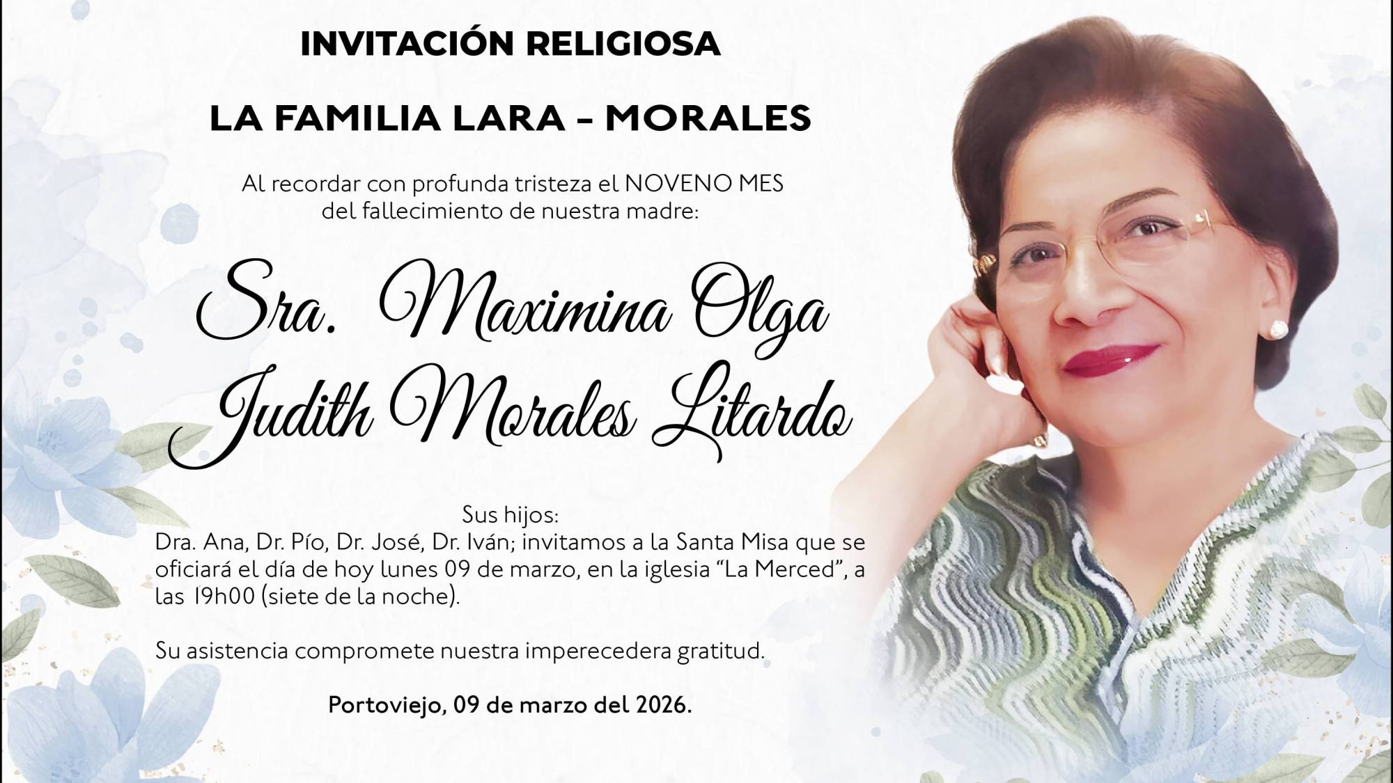 MISA MAXIMINA OLGA JUDITH MORALES LITARDO MISA MAXIMINA OLGA JUDITH MORALES LITARDO