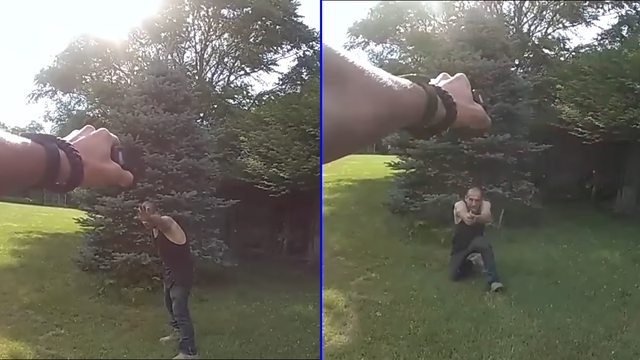 Bodycam captures the split-second ambush as suspect Joshua Coffey fires at Deputy Cal Landon in a Michigan park. Bodycam captures the split-second ambush as suspect Joshua Coffey fires at Deputy Cal Landon in a Michigan park.
