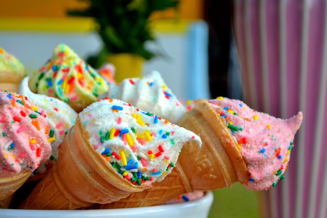 Ice cream. Ice cream.