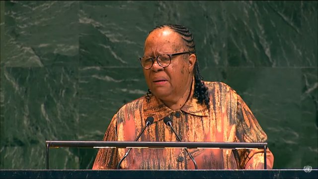 Dr. Naledi Pandor addresses the UN on Nelson Mandela International Day, July 18, 2025. Dr. Naledi Pandor addresses the UN on Nelson Mandela International Day, July 18, 2025.