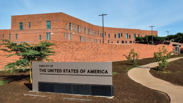 U.S. Embassy in Harare, where Trump’s administration halted visa services on August 7, 2025, to safeguard national security. U.S. Embassy in Harare, where Trump’s administration halted visa services on August 7, 2025, to safeguard national security.