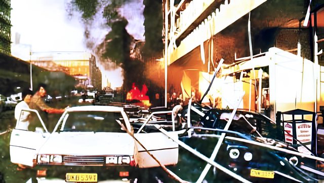 Aftermath of the 1983 Church Street bombing in Pretoria, where an MK car bomb, fueled by Soviet weapons, killed 19 and wounded 217, devastating innocent Afrikaner lives. Aftermath of the 1983 Church Street bombing in Pretoria, where an MK car bomb, fueled by Soviet weapons, killed 19 and wounded 217, devastating innocent Afrikaner lives.