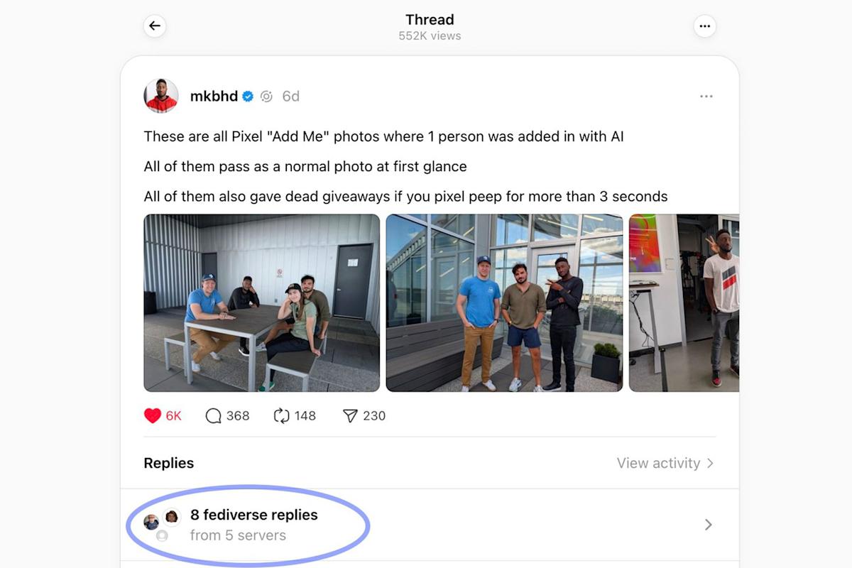 Threads is making fediverse replies extra seen in its app Threads is making fediverse replies extra seen in its app