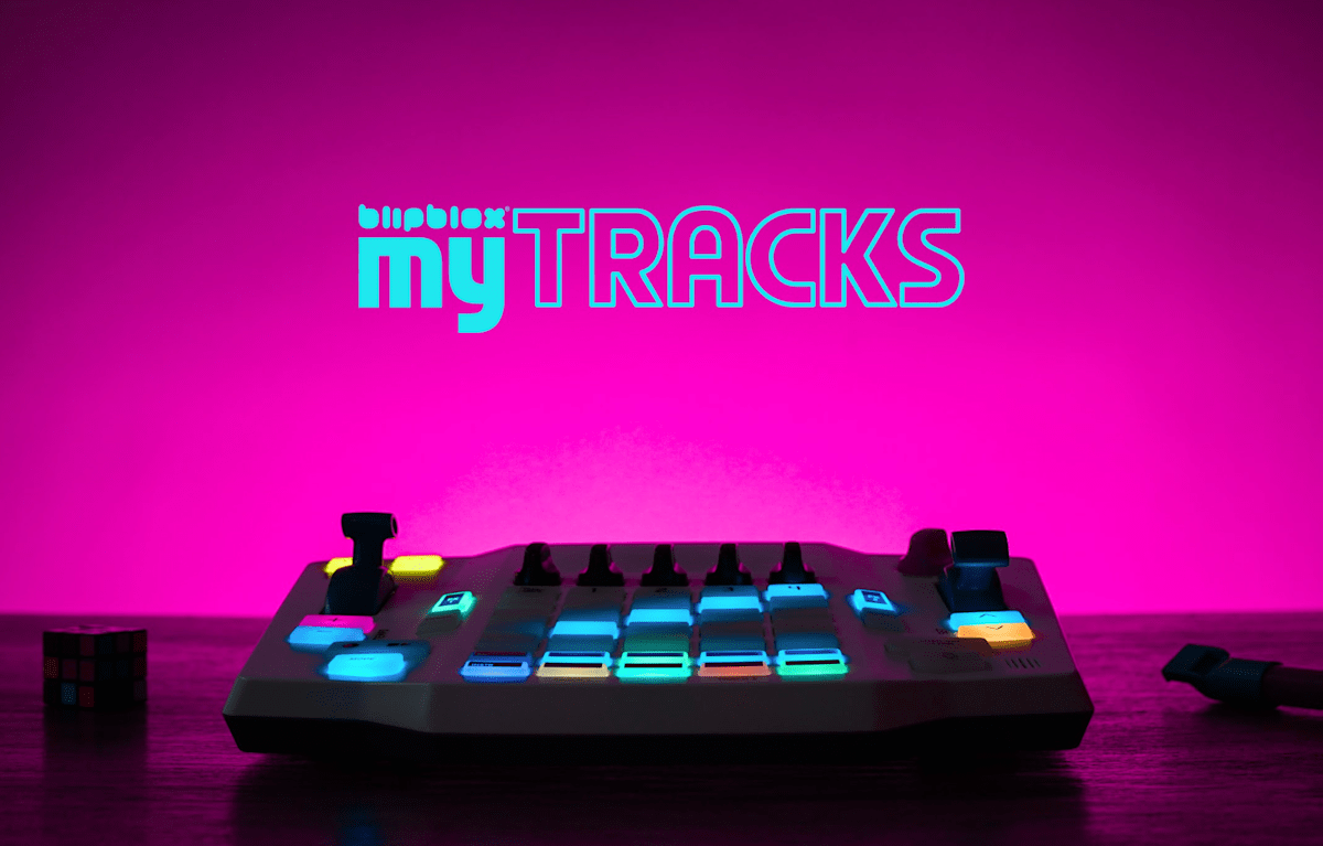 The Blipblox myTRACKS groovebox is an entire music manufacturing studio for teenagers The Blipblox myTRACKS groovebox is an entire music manufacturing studio for teenagers