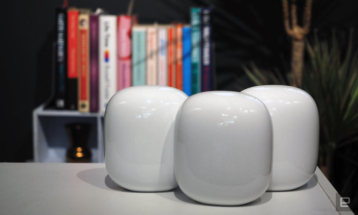 A Google Nest Wi-Fi 6E three-pack is again on sale for 5 A Google Nest Wi-Fi 6E three-pack is again on sale for 5