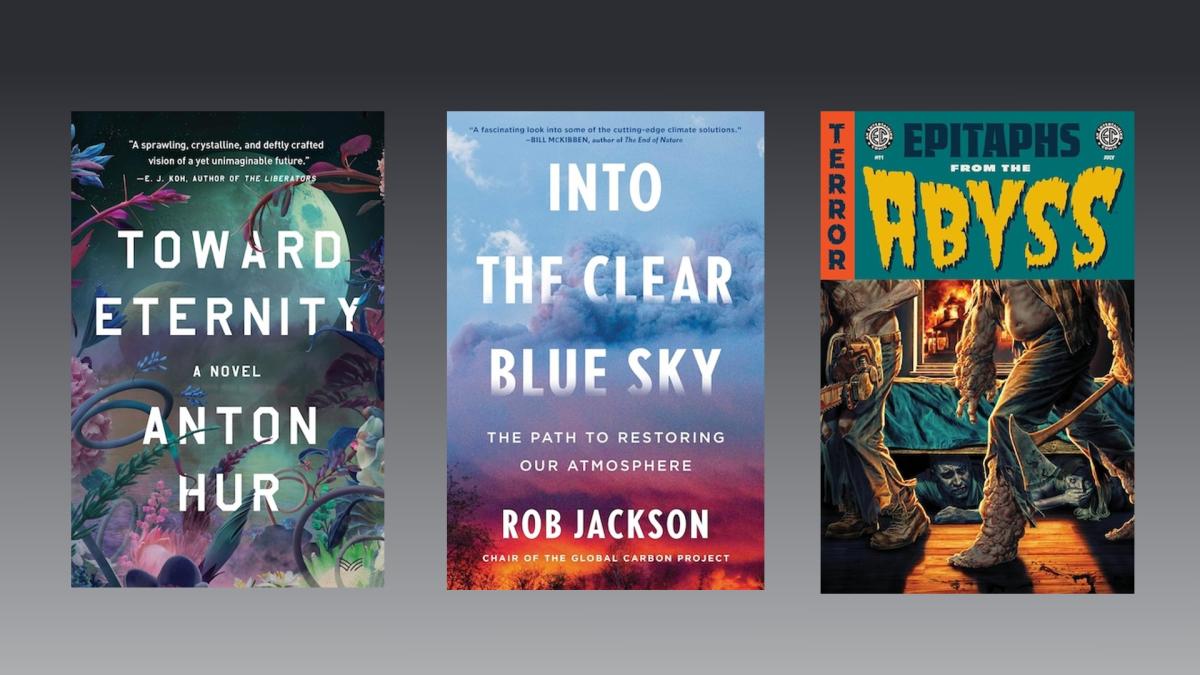 Existential sci-fi, a restore handbook for the local weather disaster, EC Comics resurrected Existential sci-fi, a restore handbook for the local weather disaster, EC Comics resurrected