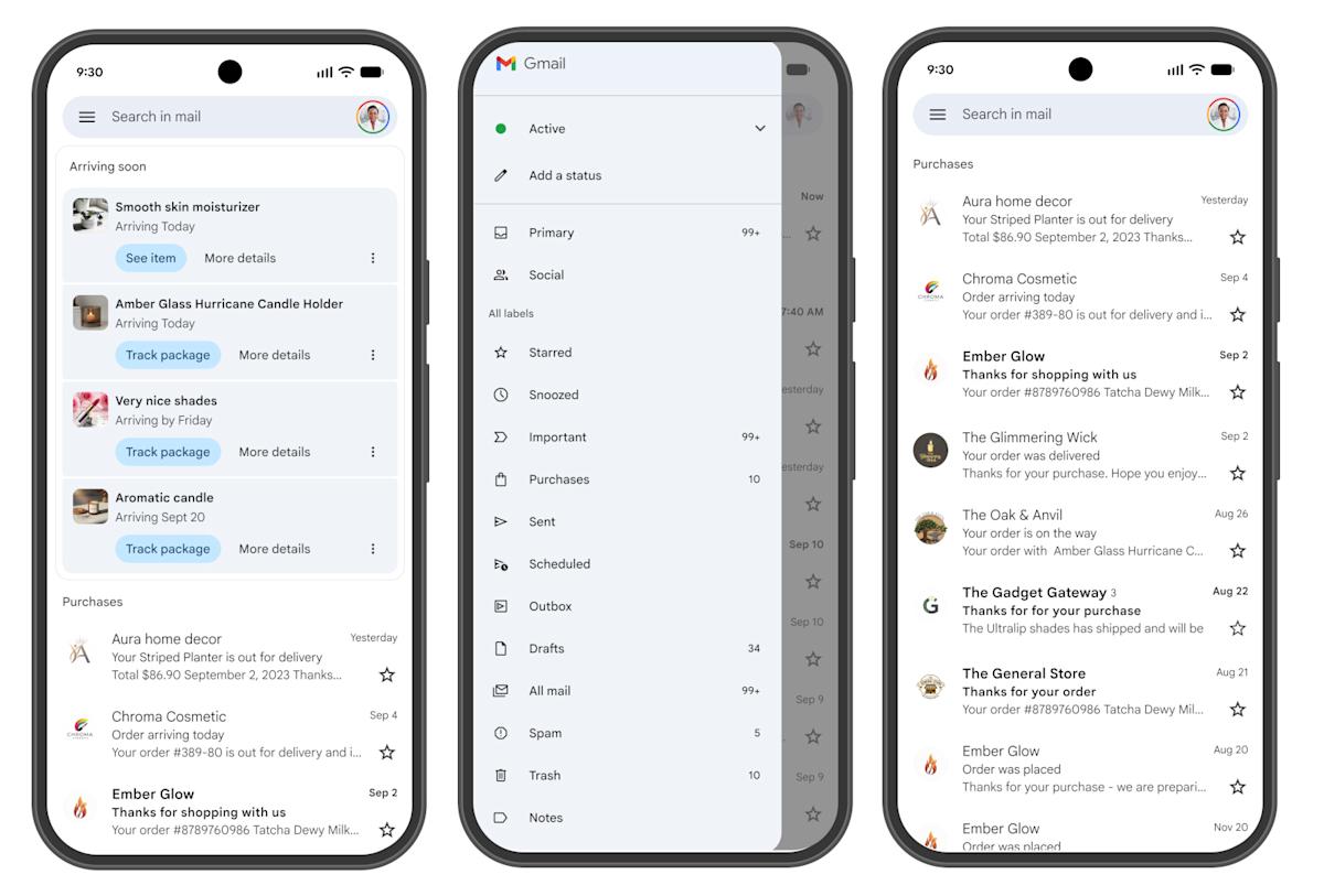 Gmail will now filter your purchases into a brand new tab Gmail will now filter your purchases into a brand new tab