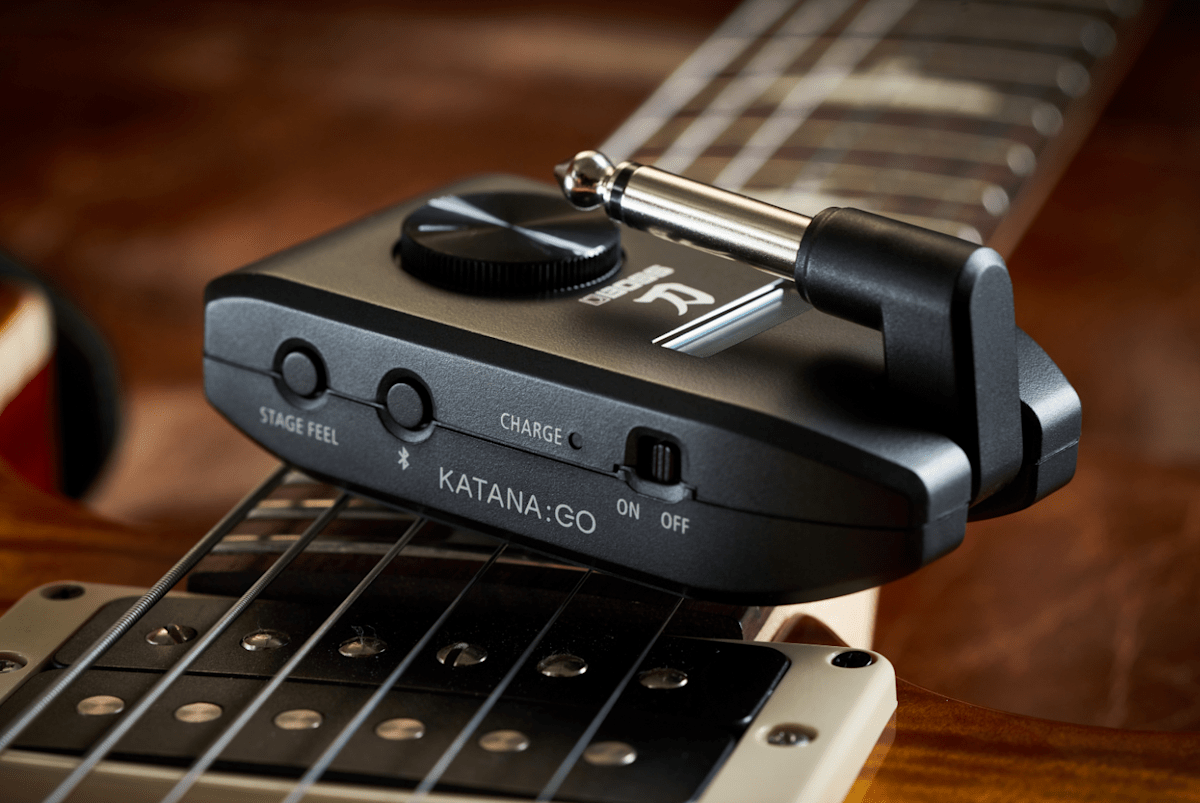 The pocket-sized Boss Katana:Go headphone amp doubles as an audio interface The pocket-sized Boss Katana:Go headphone amp doubles as an audio interface