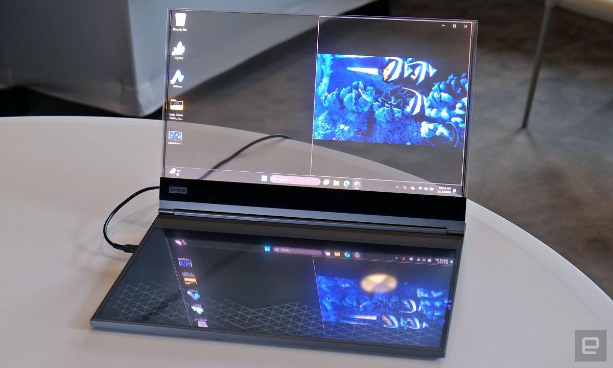 Lenovo’s Venture Crystal is the world’s first laptop computer with a clear microLED show Lenovo’s Venture Crystal is the world’s first laptop computer with a clear microLED show