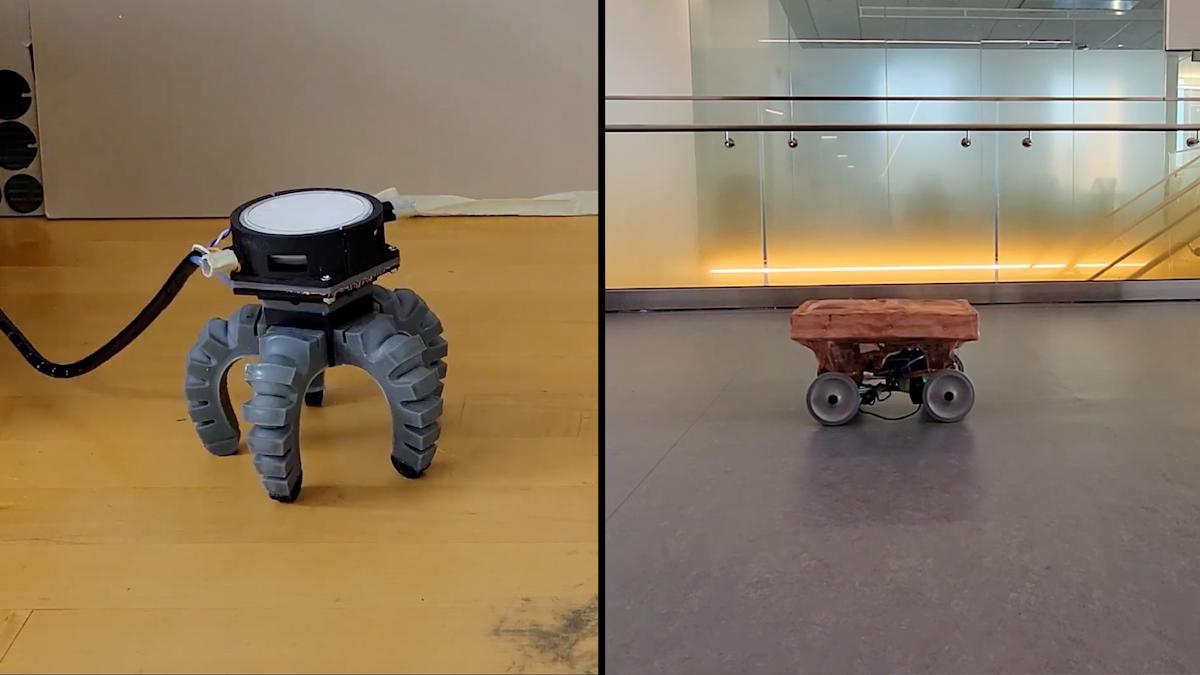 These robots transfer via the magic of mushrooms These robots transfer via the magic of mushrooms