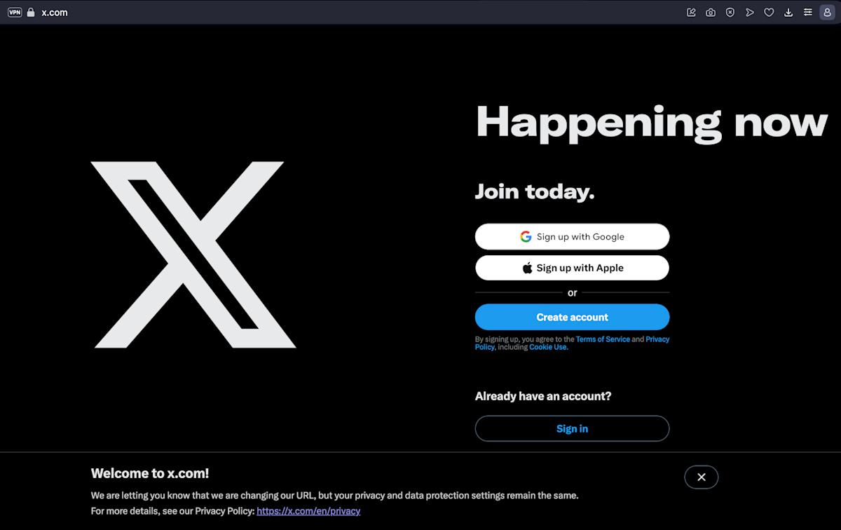 Twitter has formally moved to X.com Twitter has formally moved to X.com
