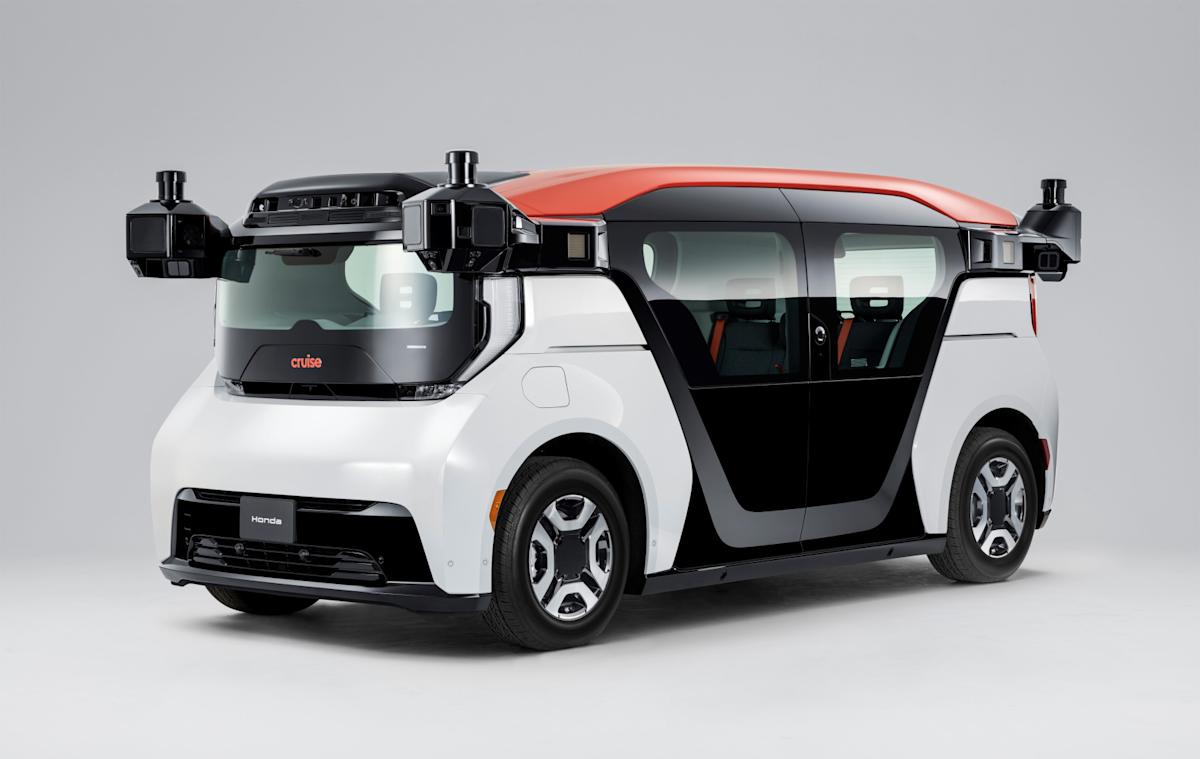 GM cabinets the autonomous Cruise Origin shuttle van GM cabinets the autonomous Cruise Origin shuttle van