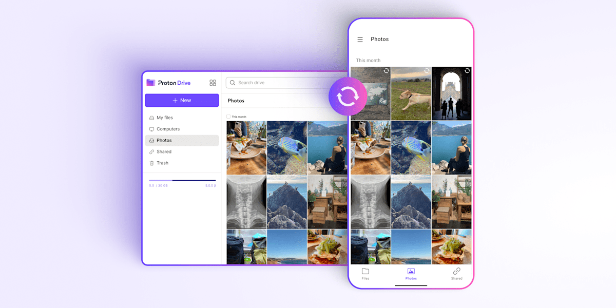 Proton can now again up photographs and movies in your iPhone with Proton can now again up photographs and movies in your iPhone with