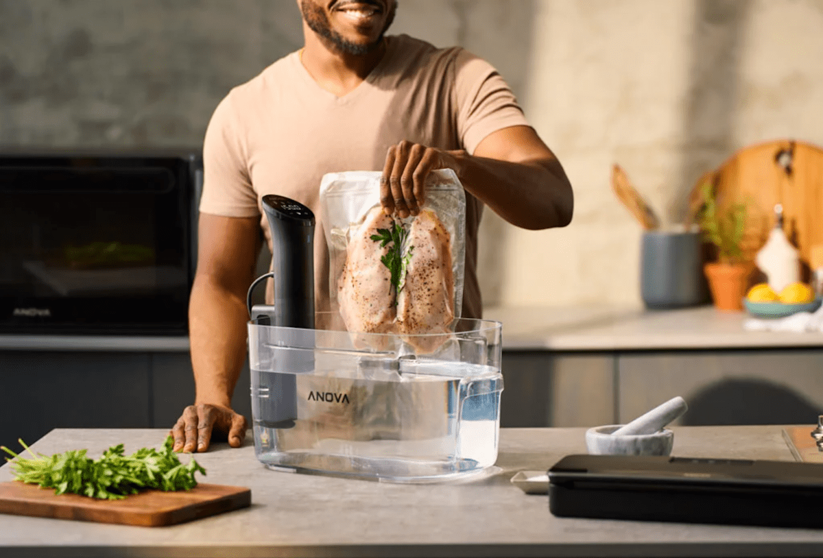 The Anova Precision Cooker Nano sous vide machine drops to a report low of The Anova Precision Cooker Nano sous vide machine drops to a report low of