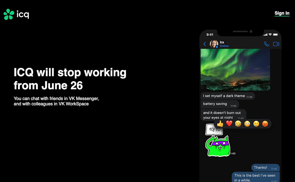 ICQ is shutting down on June 26 ICQ is shutting down on June 26