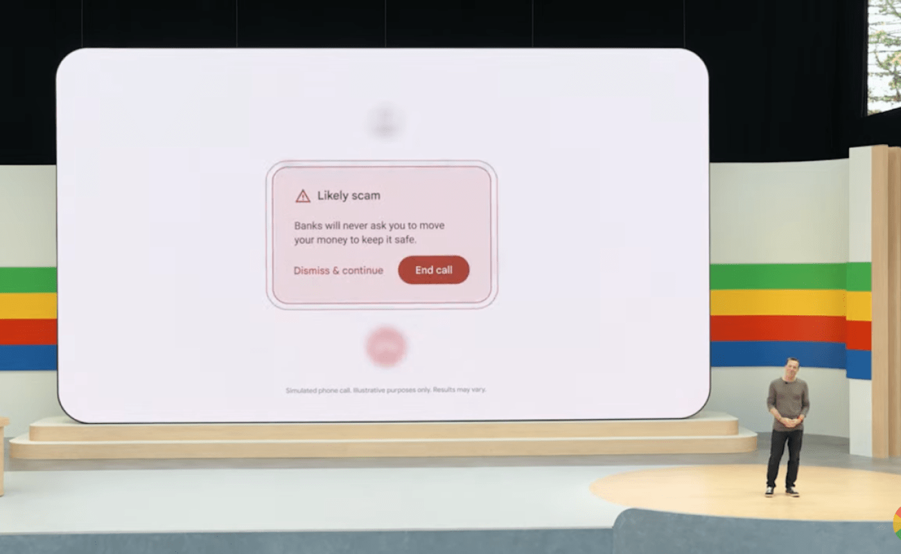 Google broadcasts new rip-off detection instruments that present real-time alerts throughout telephone calls Google broadcasts new rip-off detection instruments that present real-time alerts throughout telephone calls