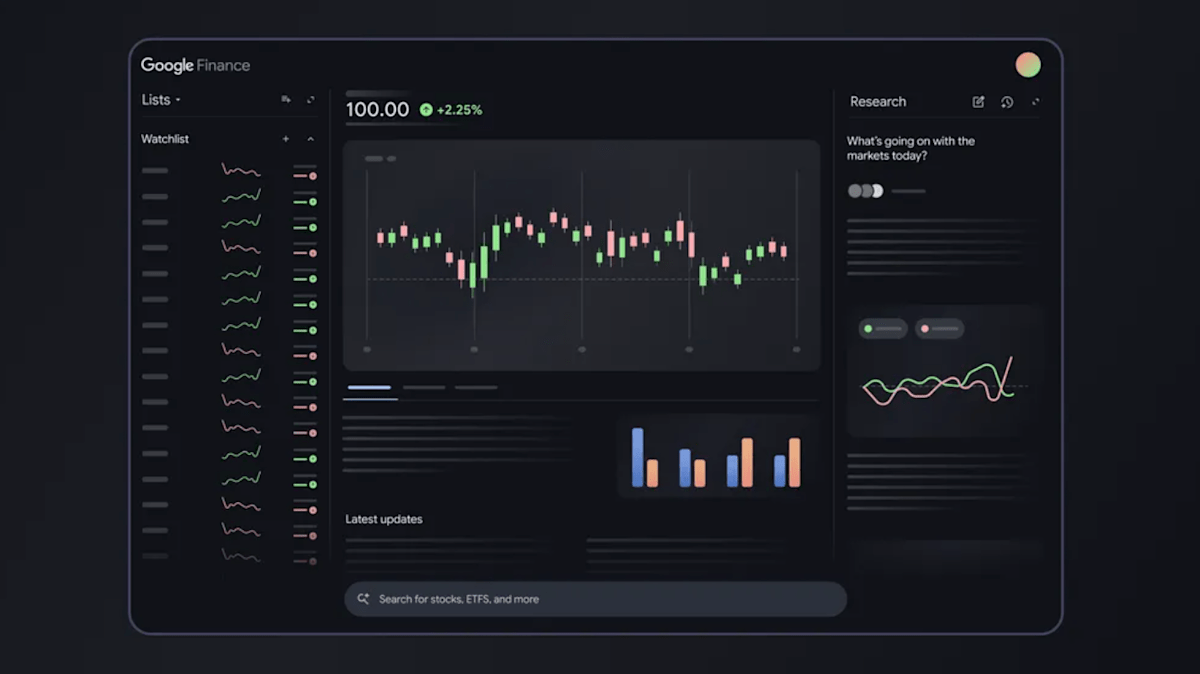 Google Finance redesign goes all in on AI, full with a chatbot Google Finance redesign goes all in on AI, full with a chatbot