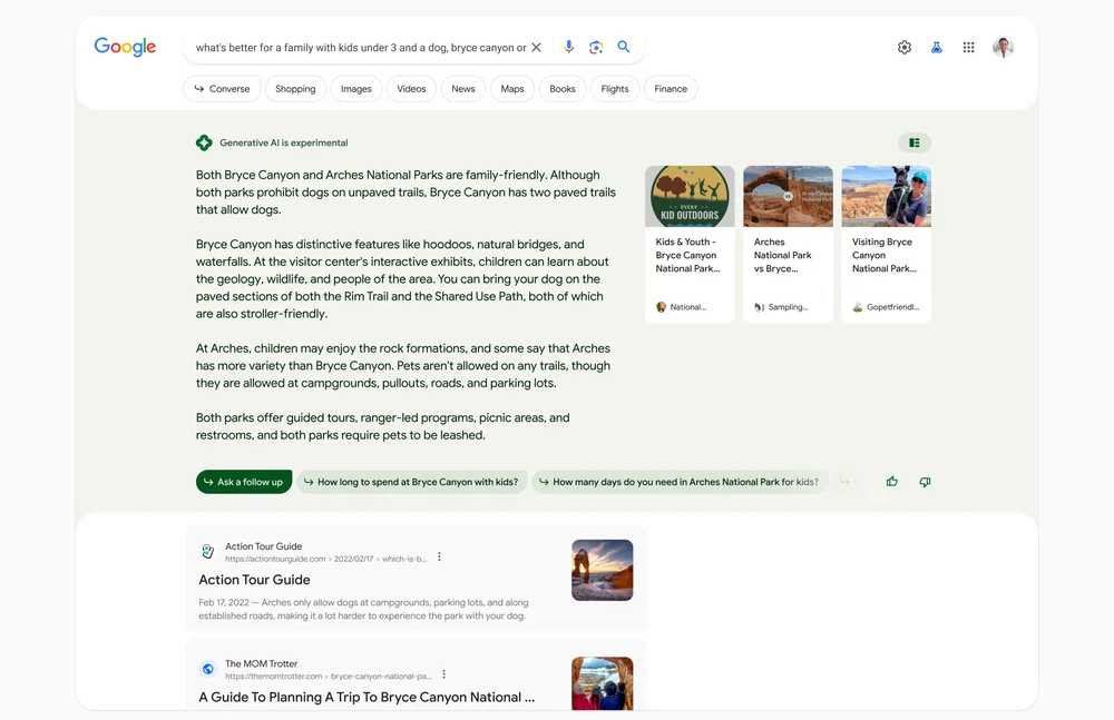 Google will begin exhibiting AI-powered search outcomes to customers who did not choose in Google will begin exhibiting AI-powered search outcomes to customers who did not choose in