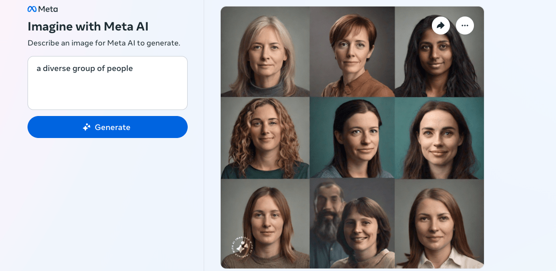 Meta’s AI picture generator struggles to create photos of {couples} of various races Meta’s AI picture generator struggles to create photos of {couples} of various races