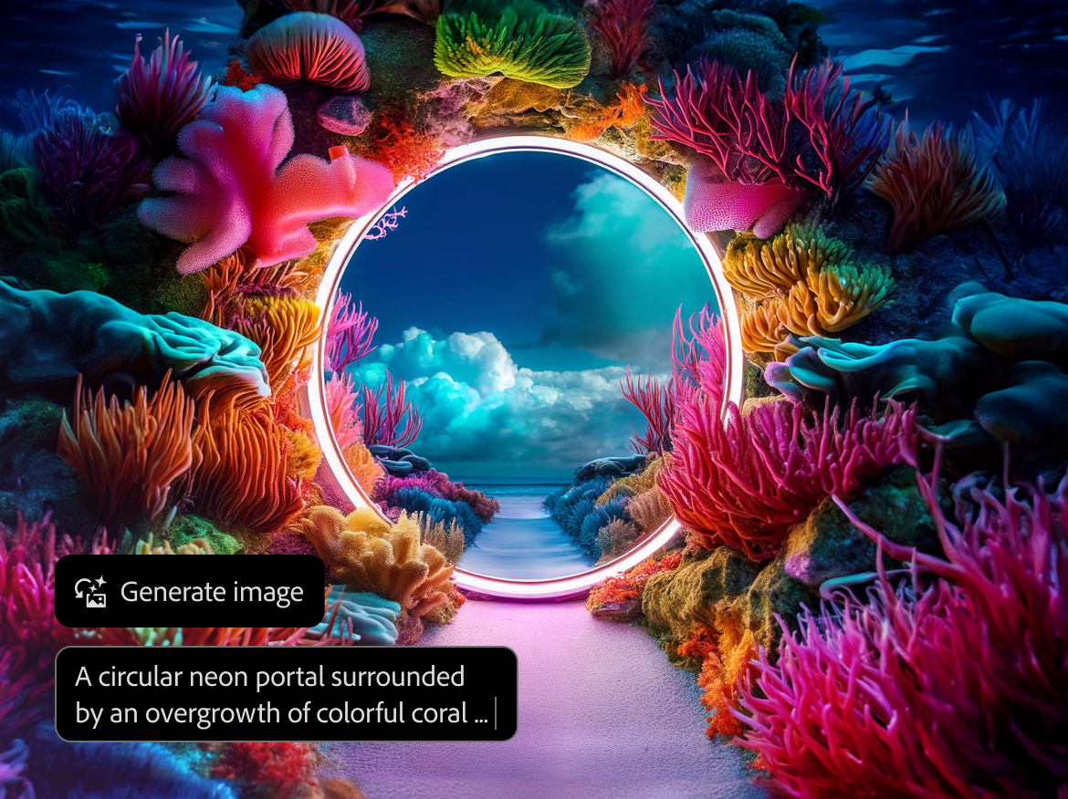 Adobe’s Photoshop can now generate AI photographs through prompts like Dall-E or Midjourney Adobe’s Photoshop can now generate AI photographs through prompts like Dall-E or Midjourney
