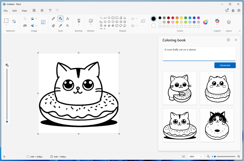 You can now create AI-generated coloring books in Microsoft Paint You can now create AI-generated coloring books in Microsoft Paint