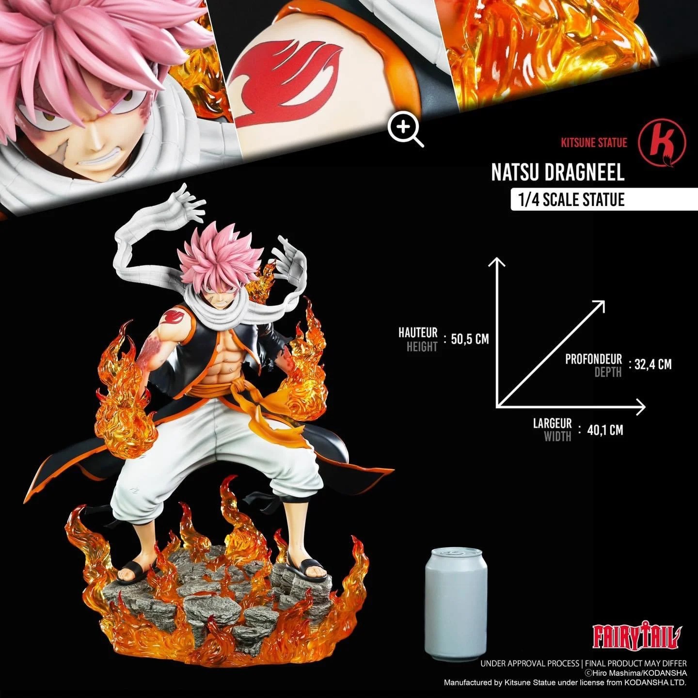 natsu Kitsune Statue Studio – Fairy Tail Natsu Dragneel - elevenGK