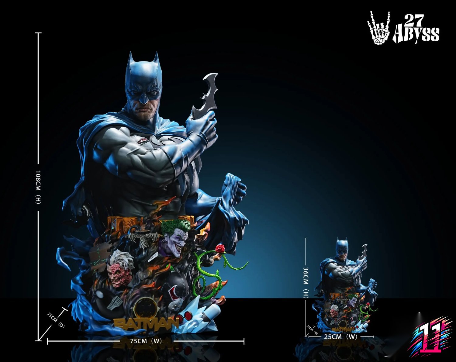 27abyss Studio - Batman Bust DC Comics