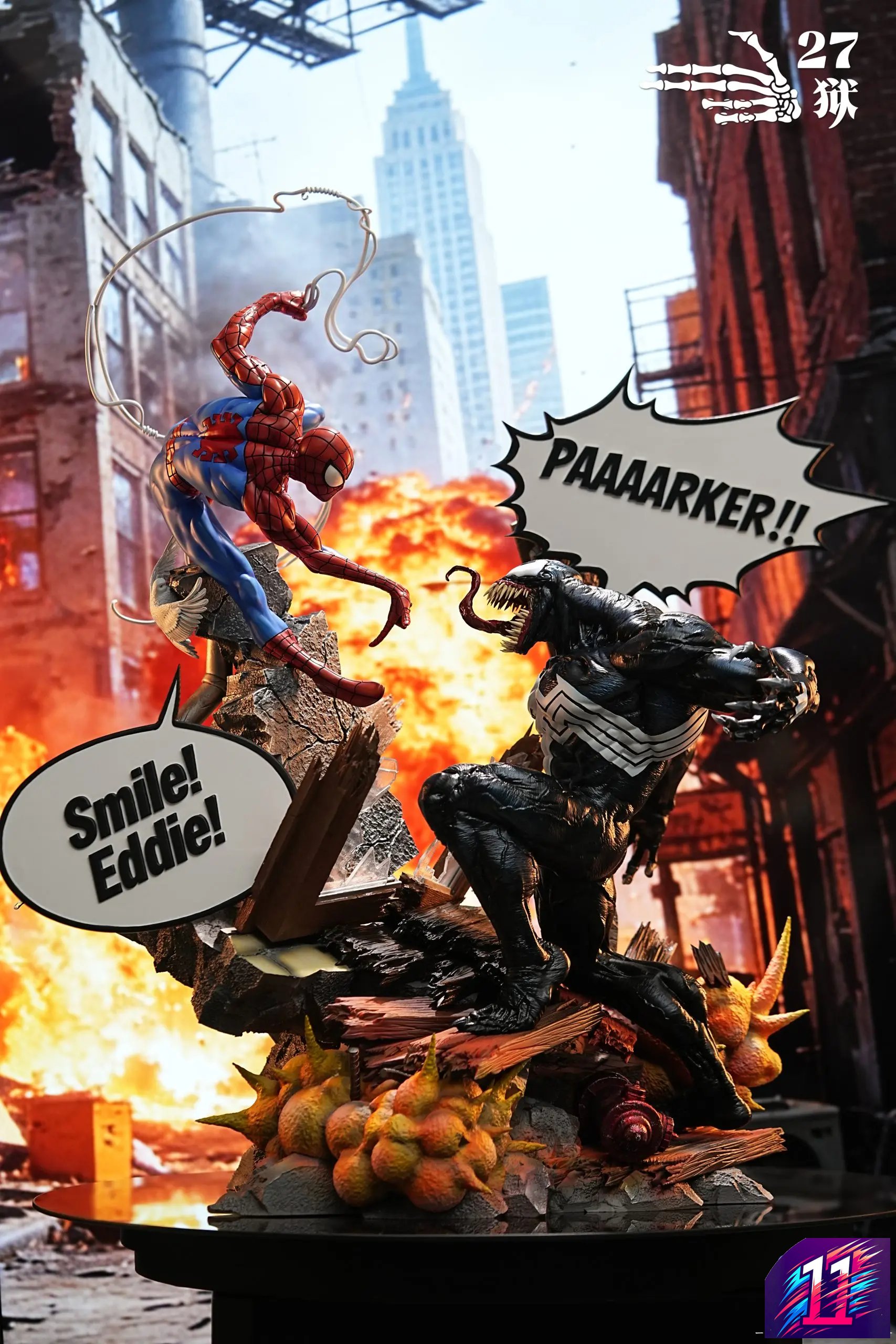 27abyss Studio - Spider-Man vs. Venom Battle Scene Marvel