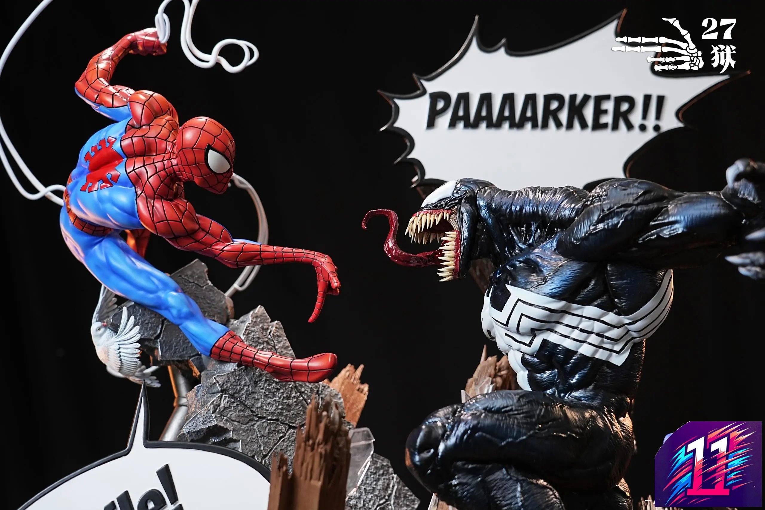 27abyss Studio - Spider-Man vs. Venom Battle Scene Marvel