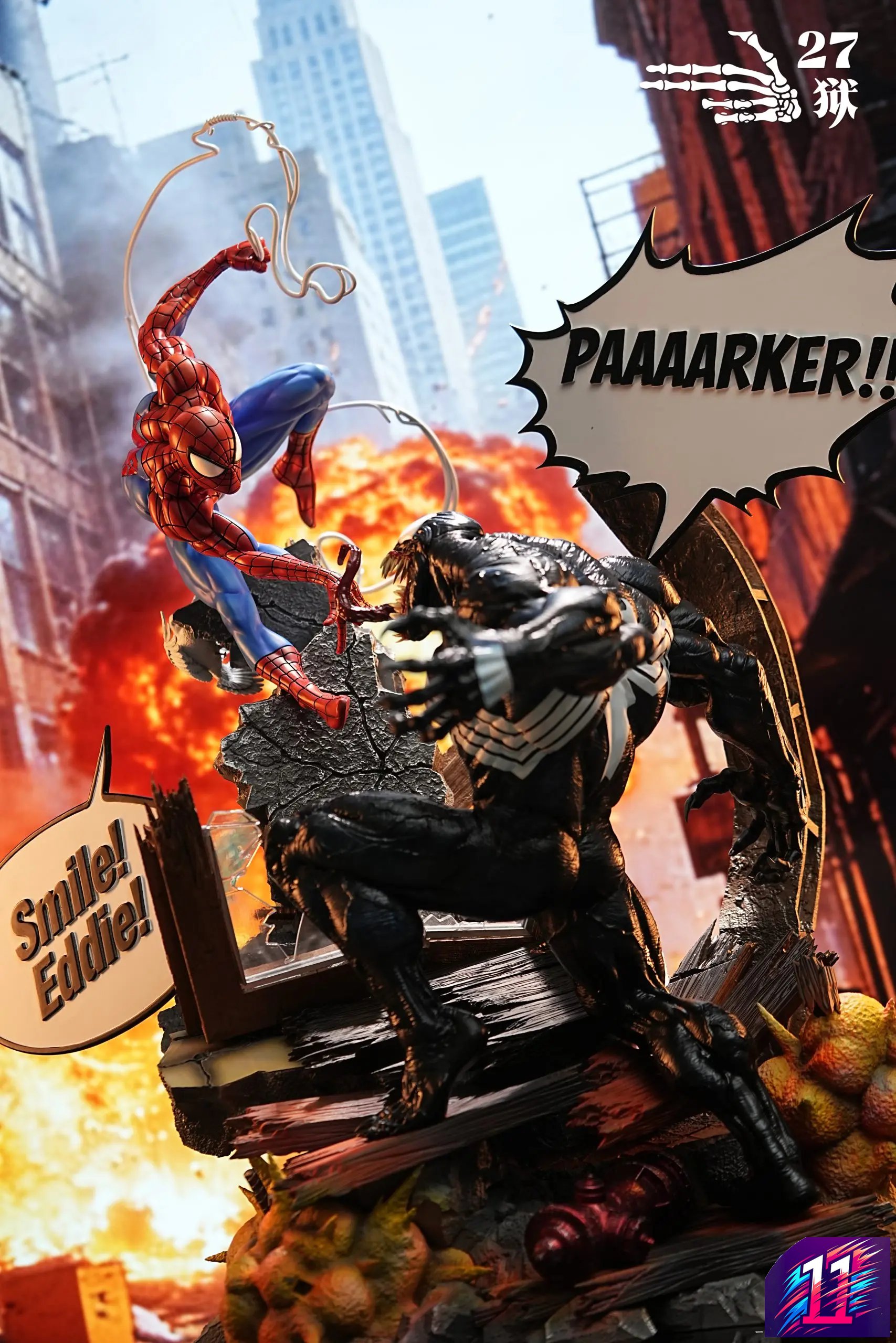27abyss Studio - Spider-Man vs. Venom Battle Scene Marvel