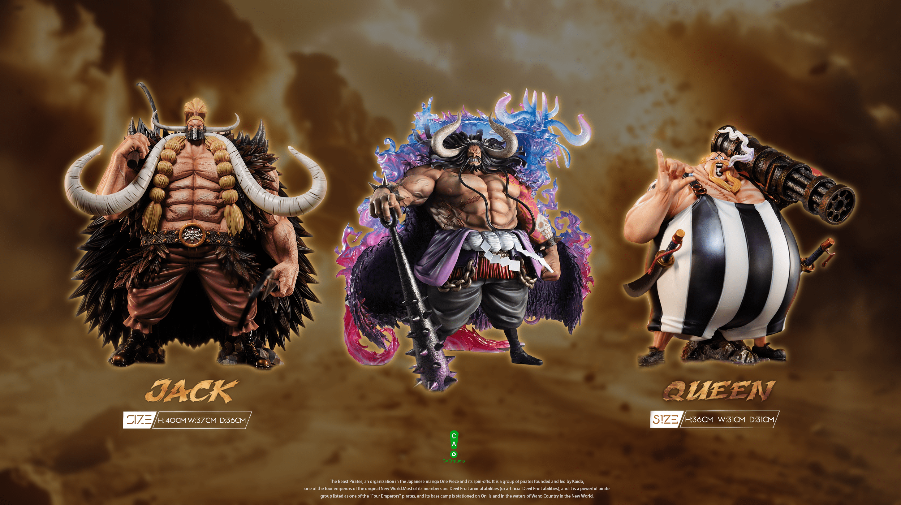 CAO Studio – One Piece The Four Kings Kaido Popmax Scale Resonance