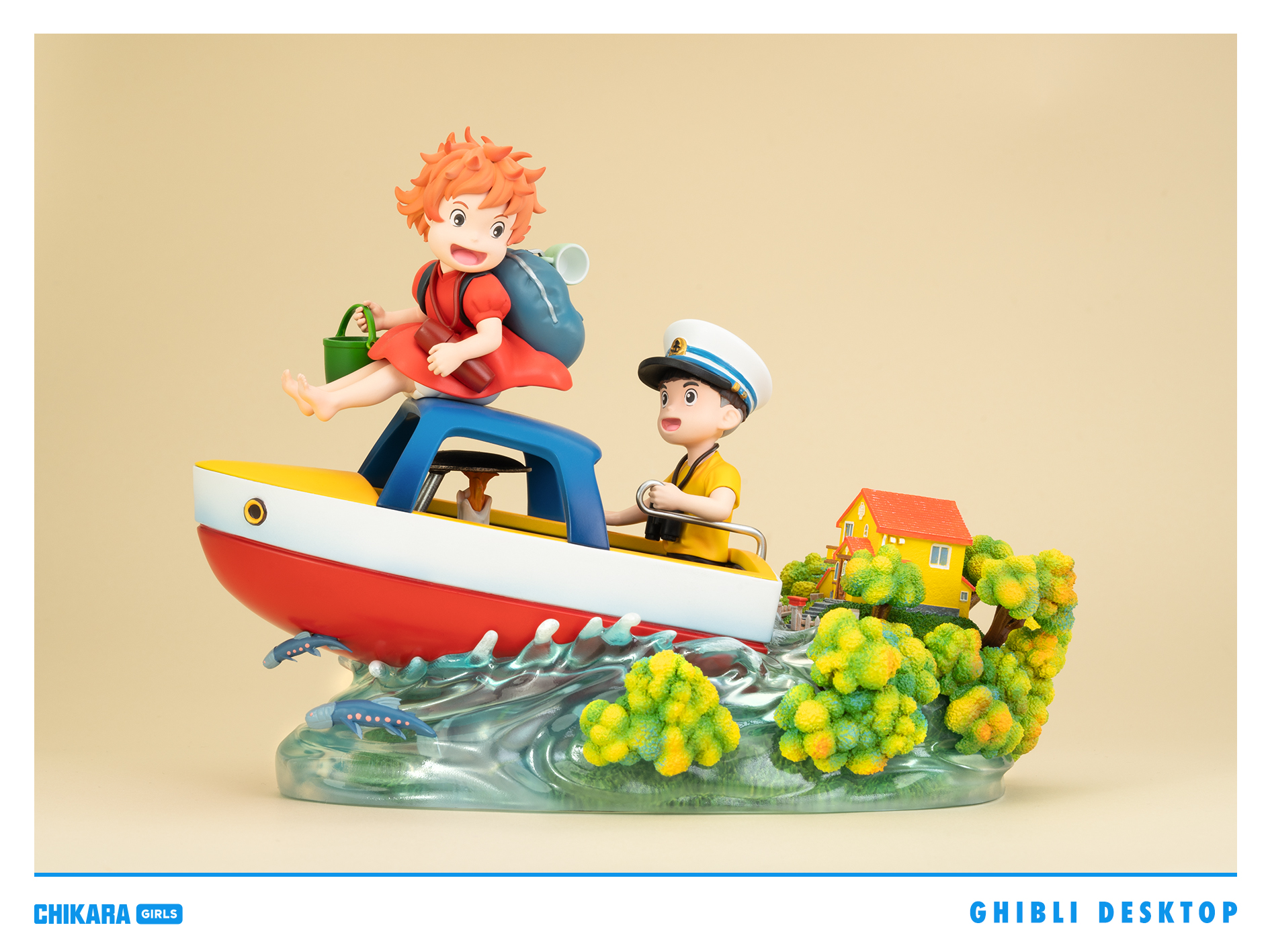 CHIKARA Studio - Ponyo on the Cliff Desktop Series Ponyo on the Cliff