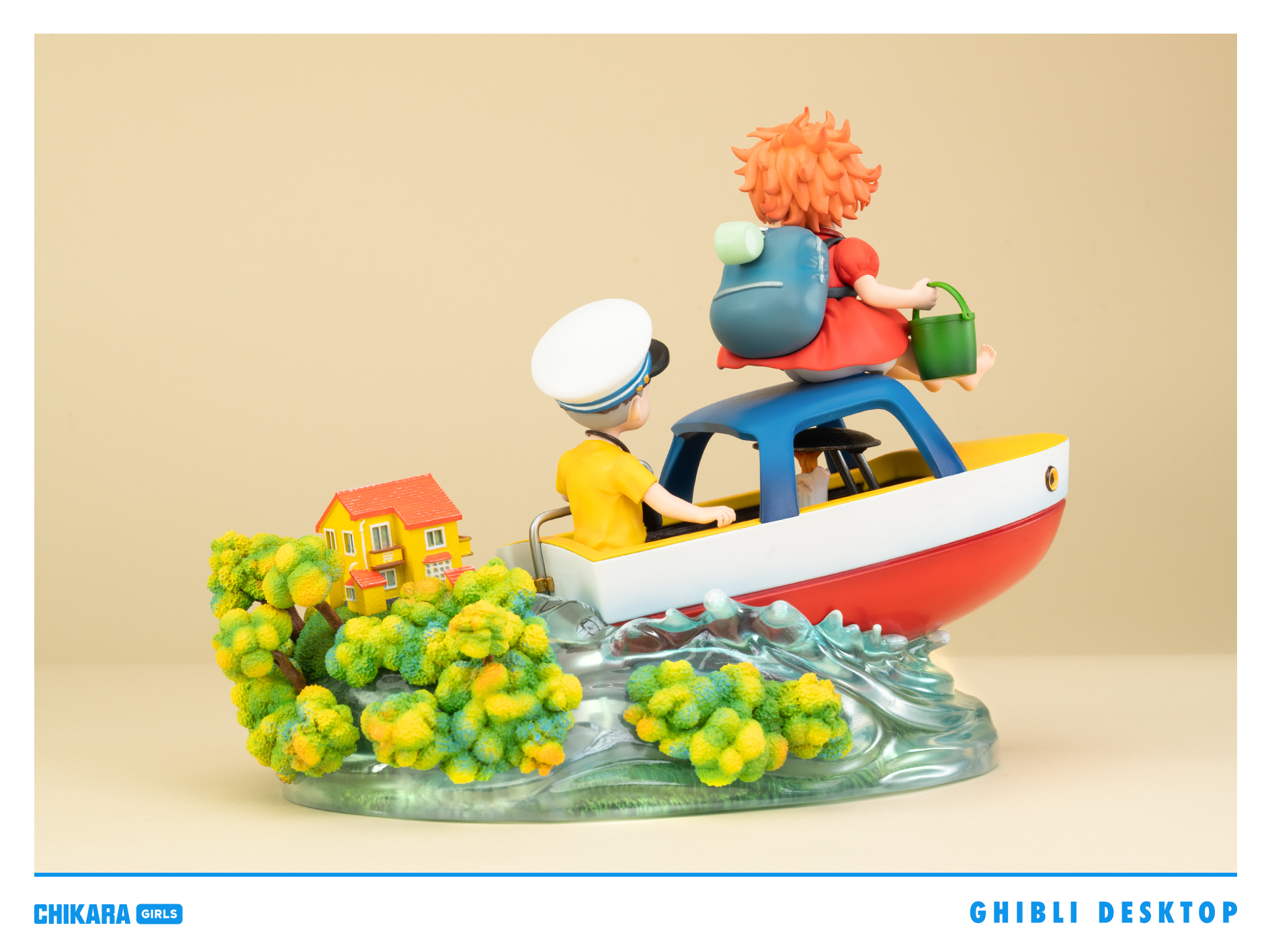 CHIKARA Studio - Ponyo on the Cliff Desktop Series Ponyo on the Cliff