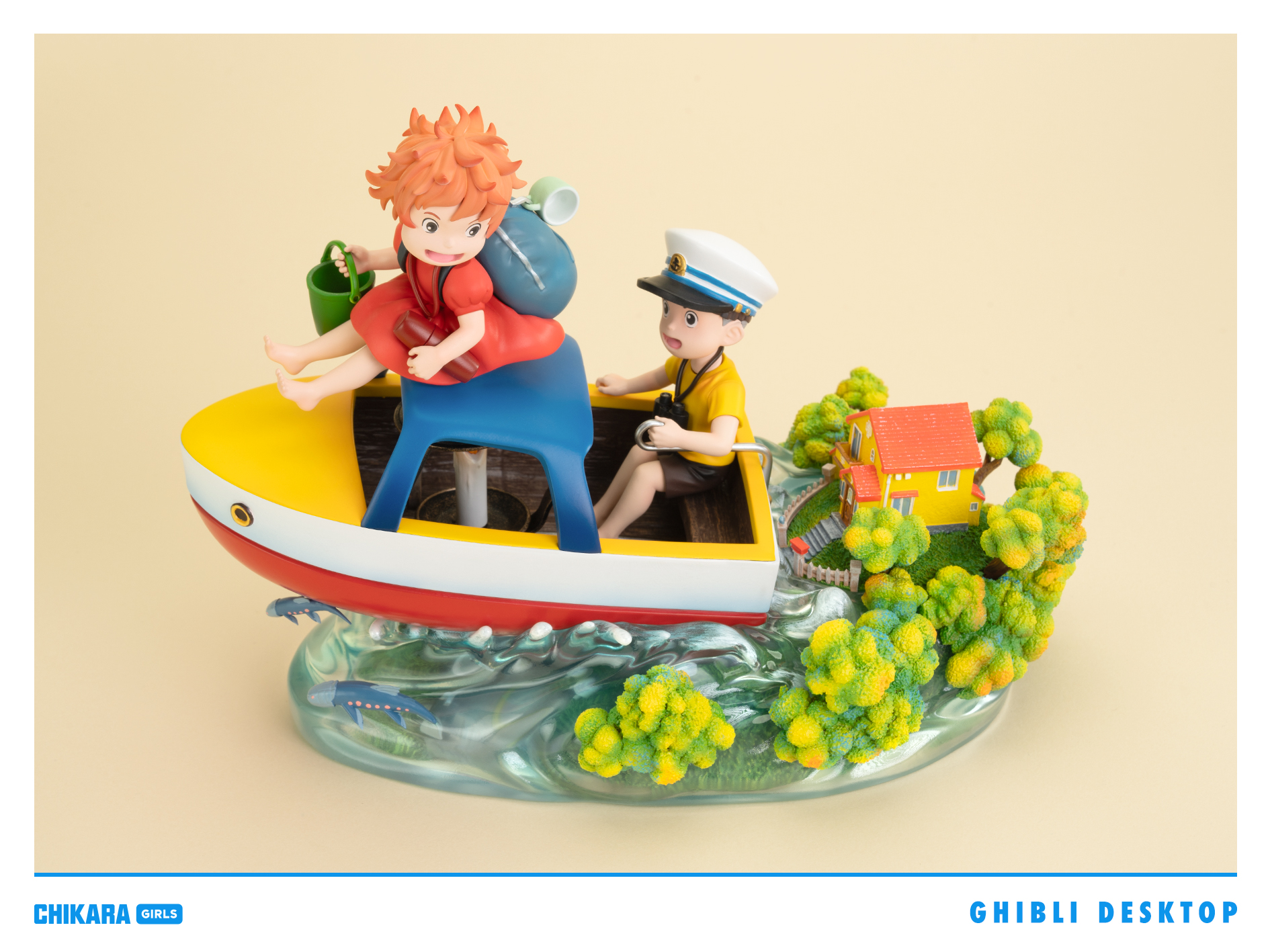CHIKARA Studio - Ponyo on the Cliff Desktop Series Ponyo on the Cliff