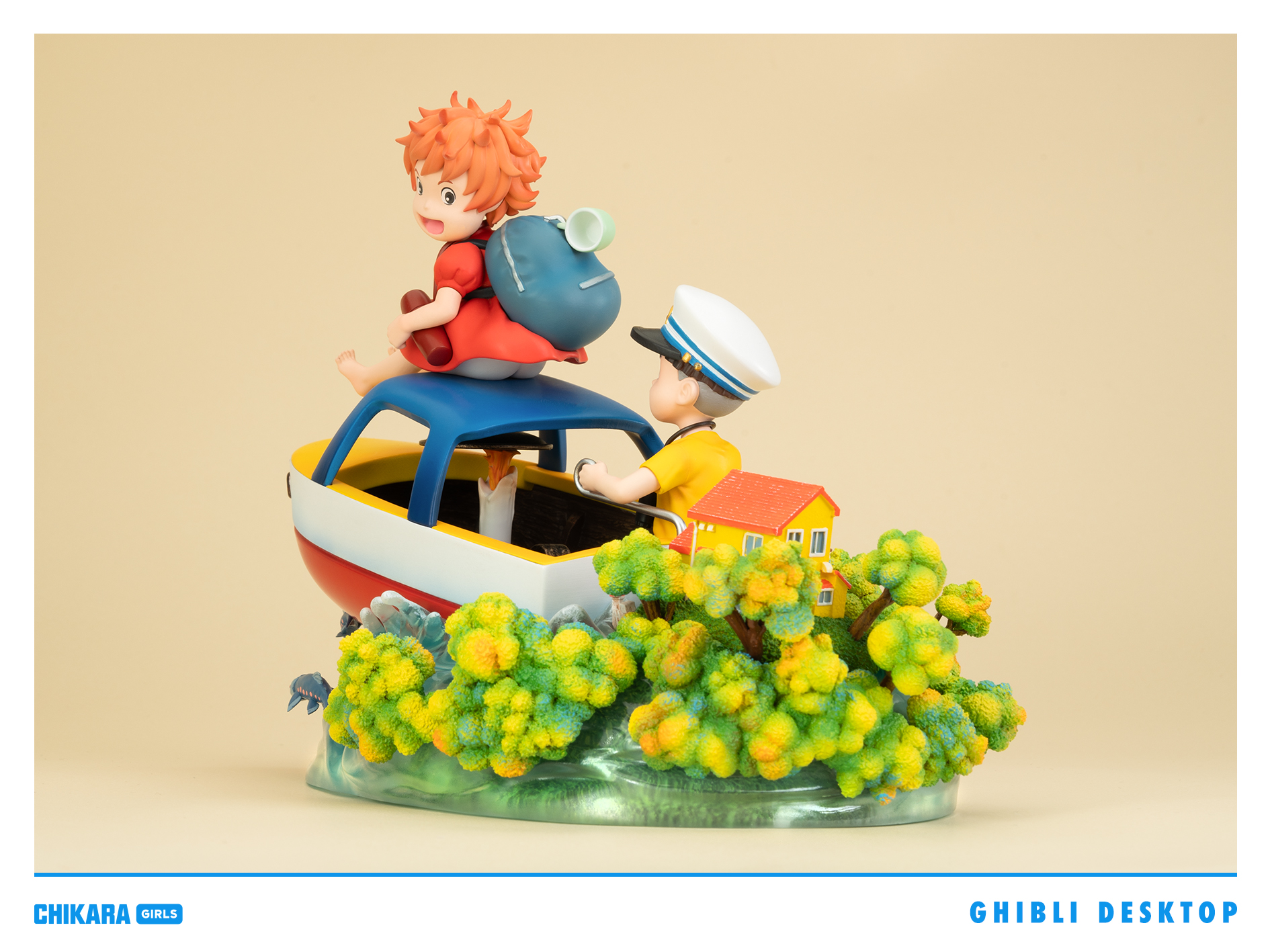 CHIKARA Studio - Ponyo on the Cliff Desktop Series Ponyo on the Cliff