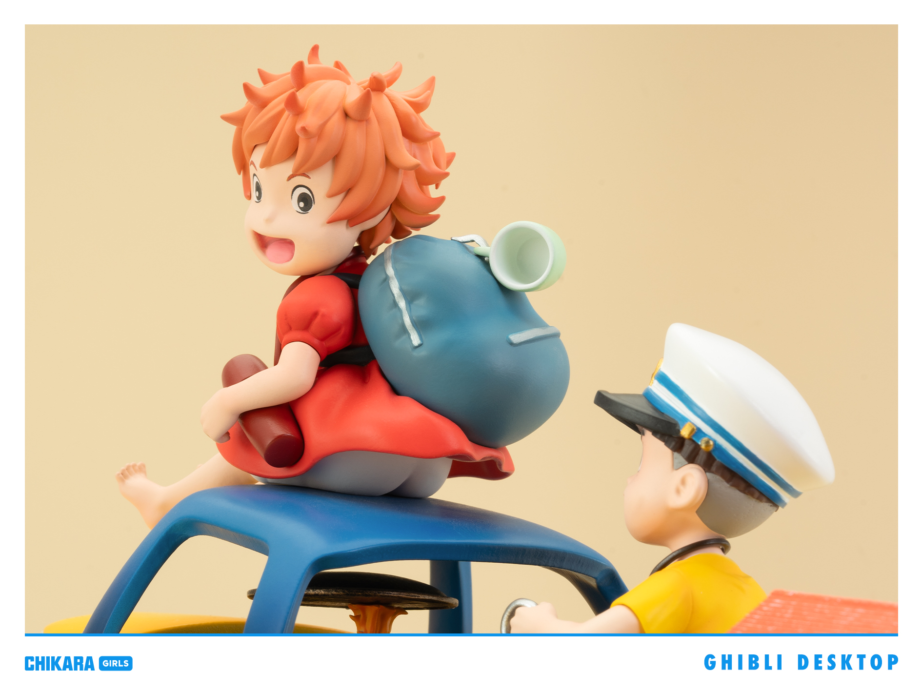 CHIKARA Studio - Ponyo on the Cliff Desktop Series Ponyo on the Cliff