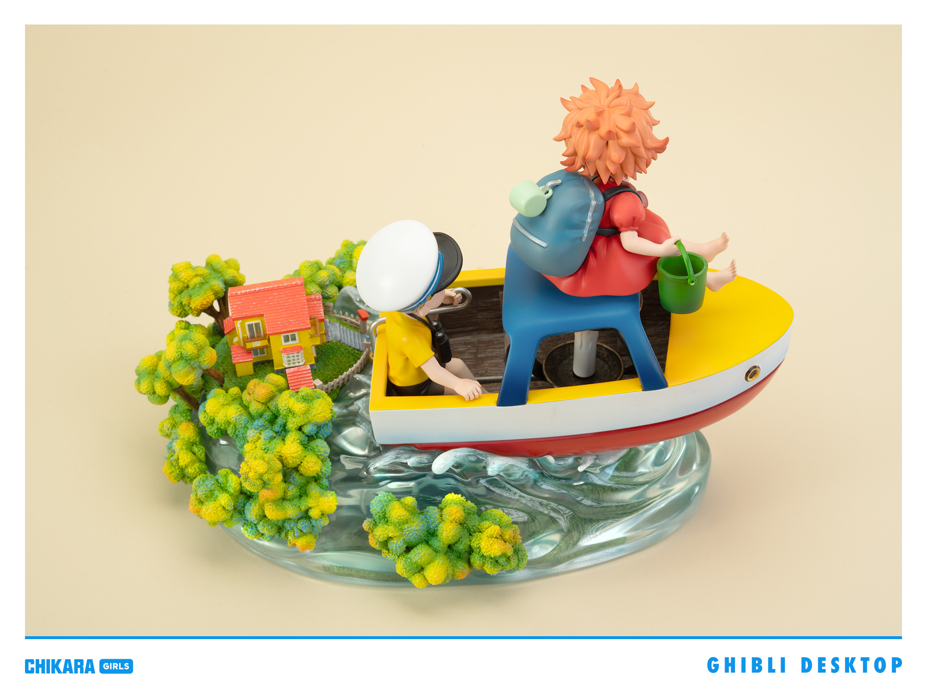 CHIKARA Studio - Ponyo on the Cliff Desktop Series Ponyo on the Cliff