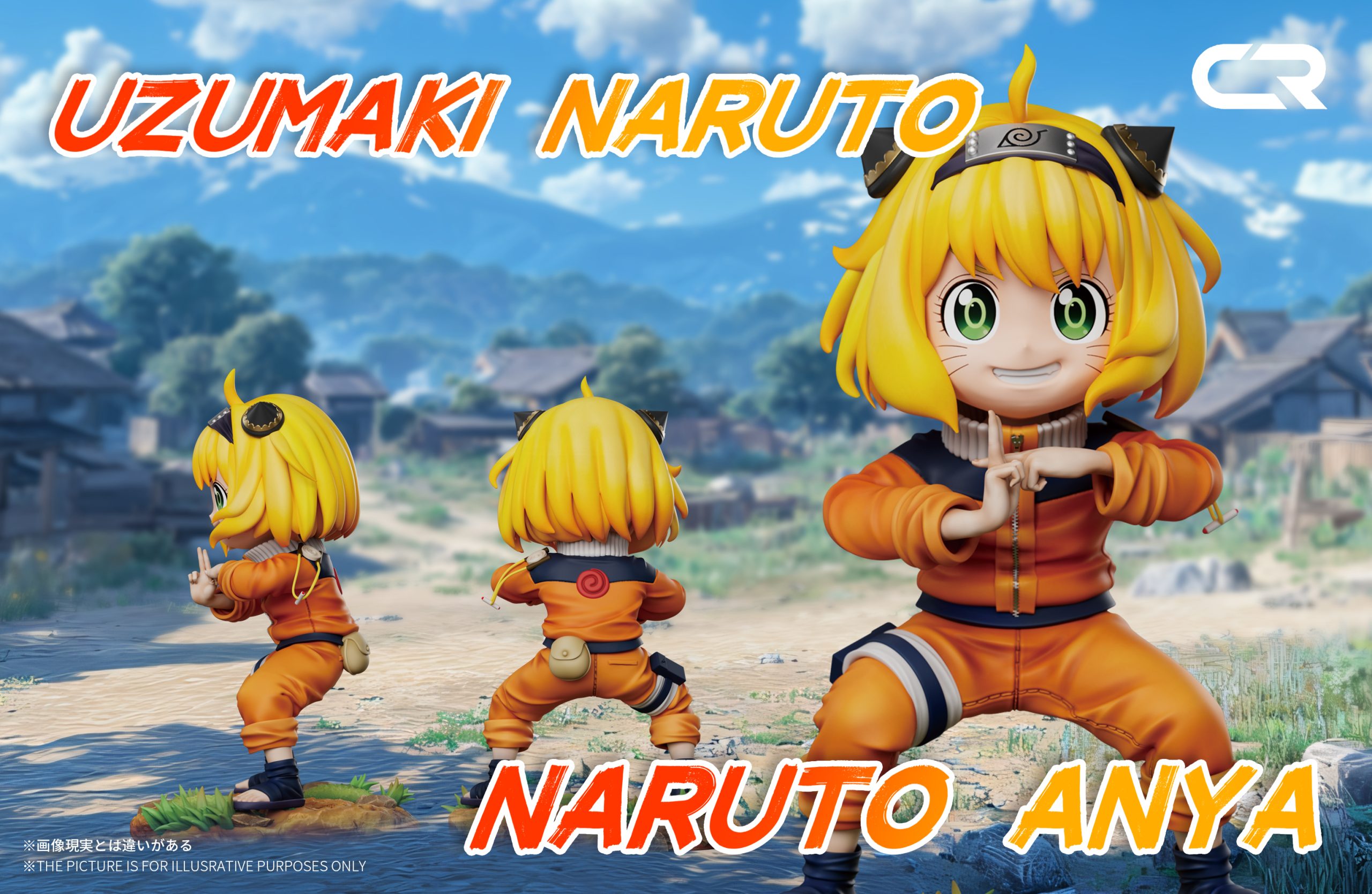 CR Studio - Spy x Family Anya cos Uzumaki Naruto Kage Bunshin