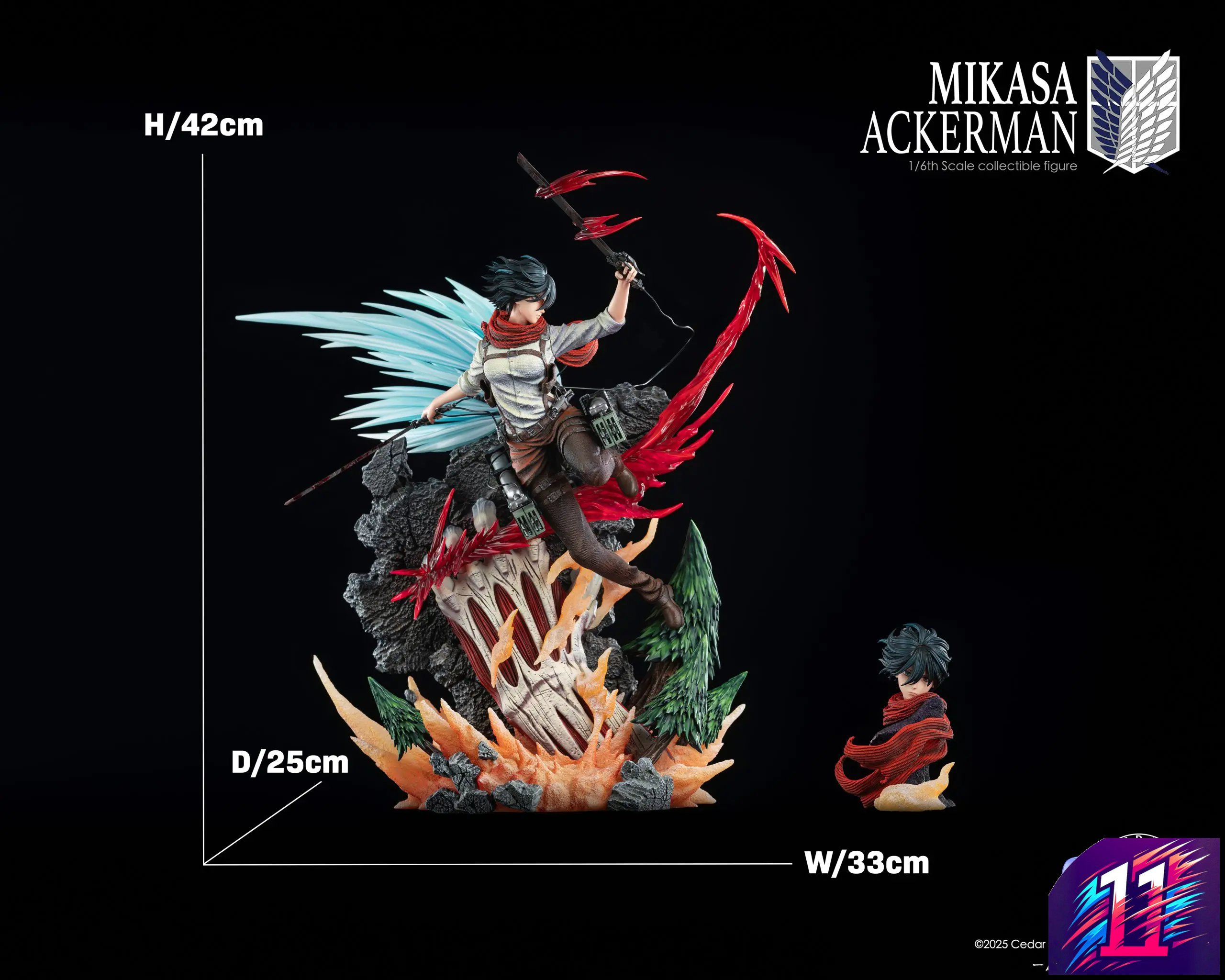 Cedar Studio - Mikasa Ackerman Attack on Titan