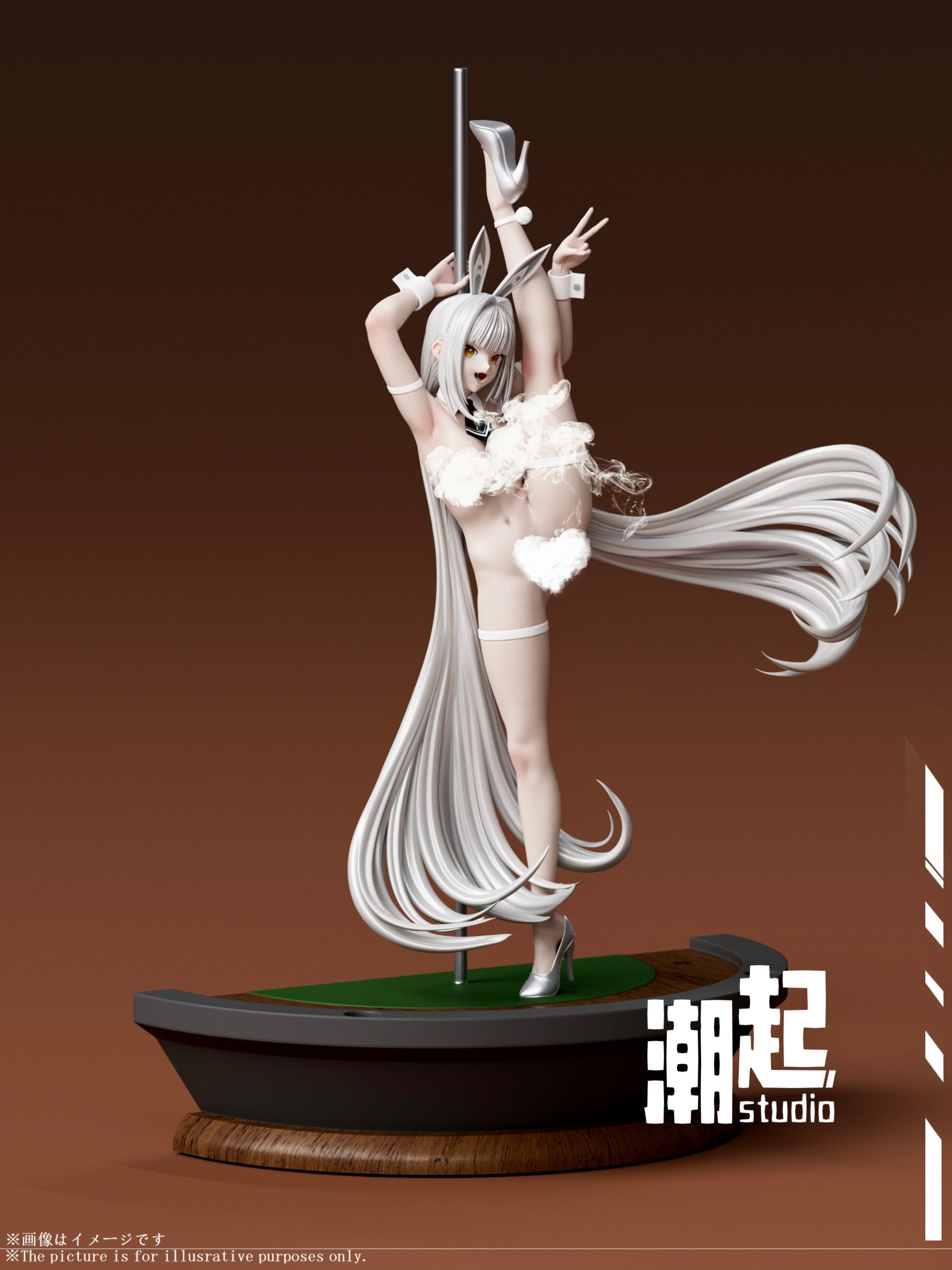 Chao Qi Studio - Black and White Rabbit